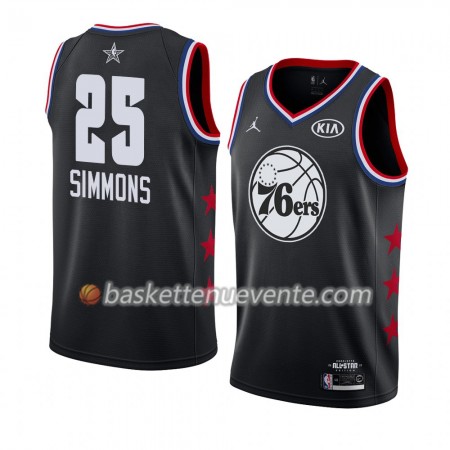 Maillot Basket Philadelphia 76ers Ben Simmons 25 2019 All-Star Jordan Brand Noir Swingman - Homme